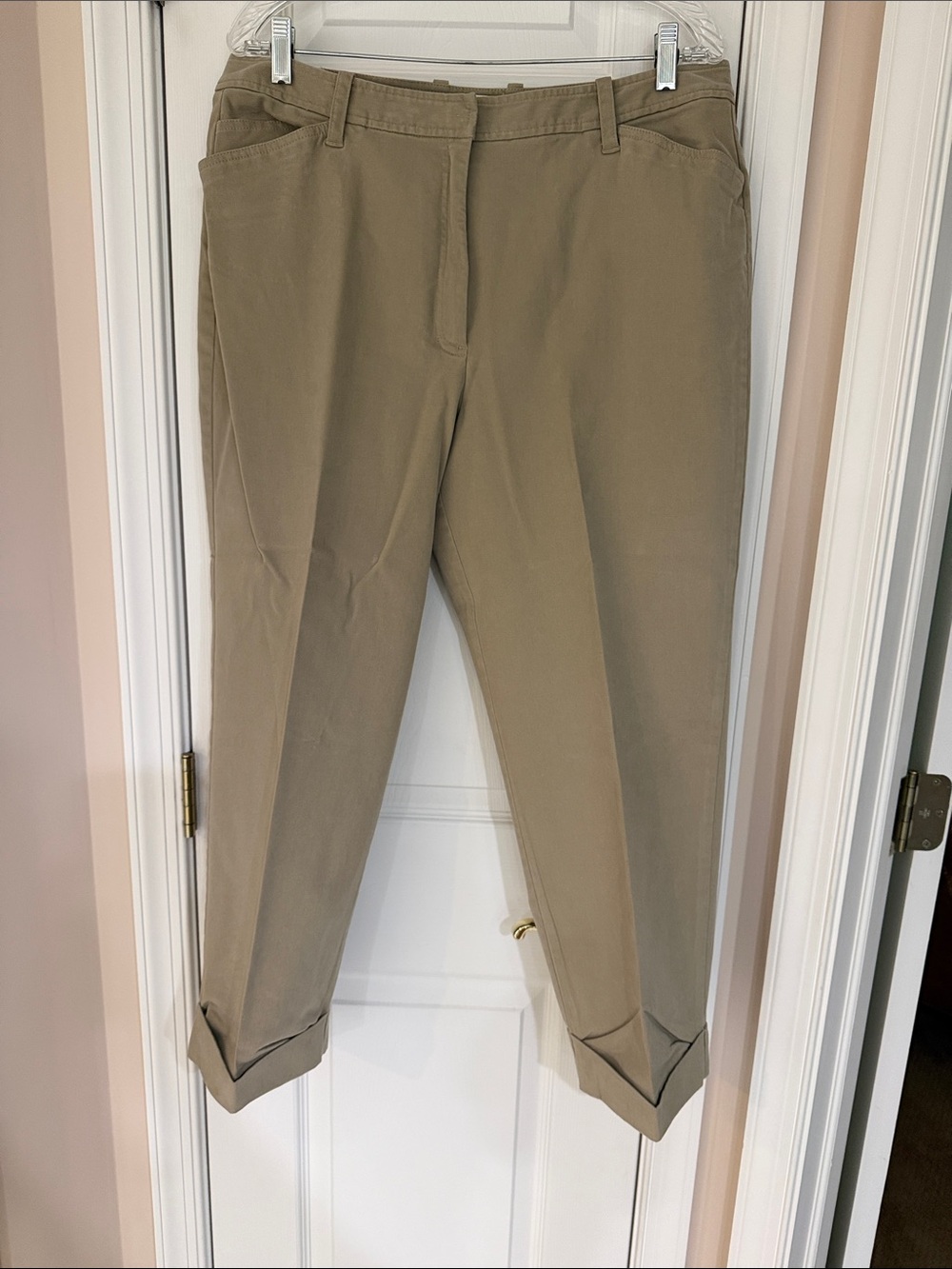 Talbots Women’s Cropped Khaki Pants - Classic Chino Style, size 16